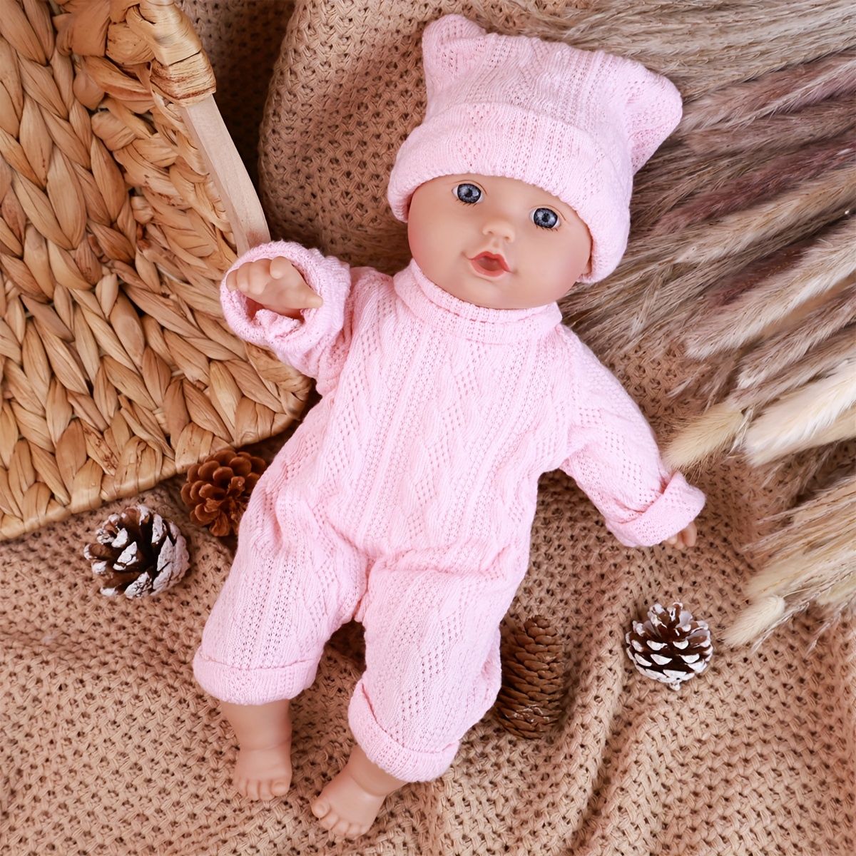 フルシリコンのリボーンドール　約43㎝の女の子　哺乳瓶付き フルシリコンのリボーンドール 約43㎝の女の子 哺乳瓶付き Amazon