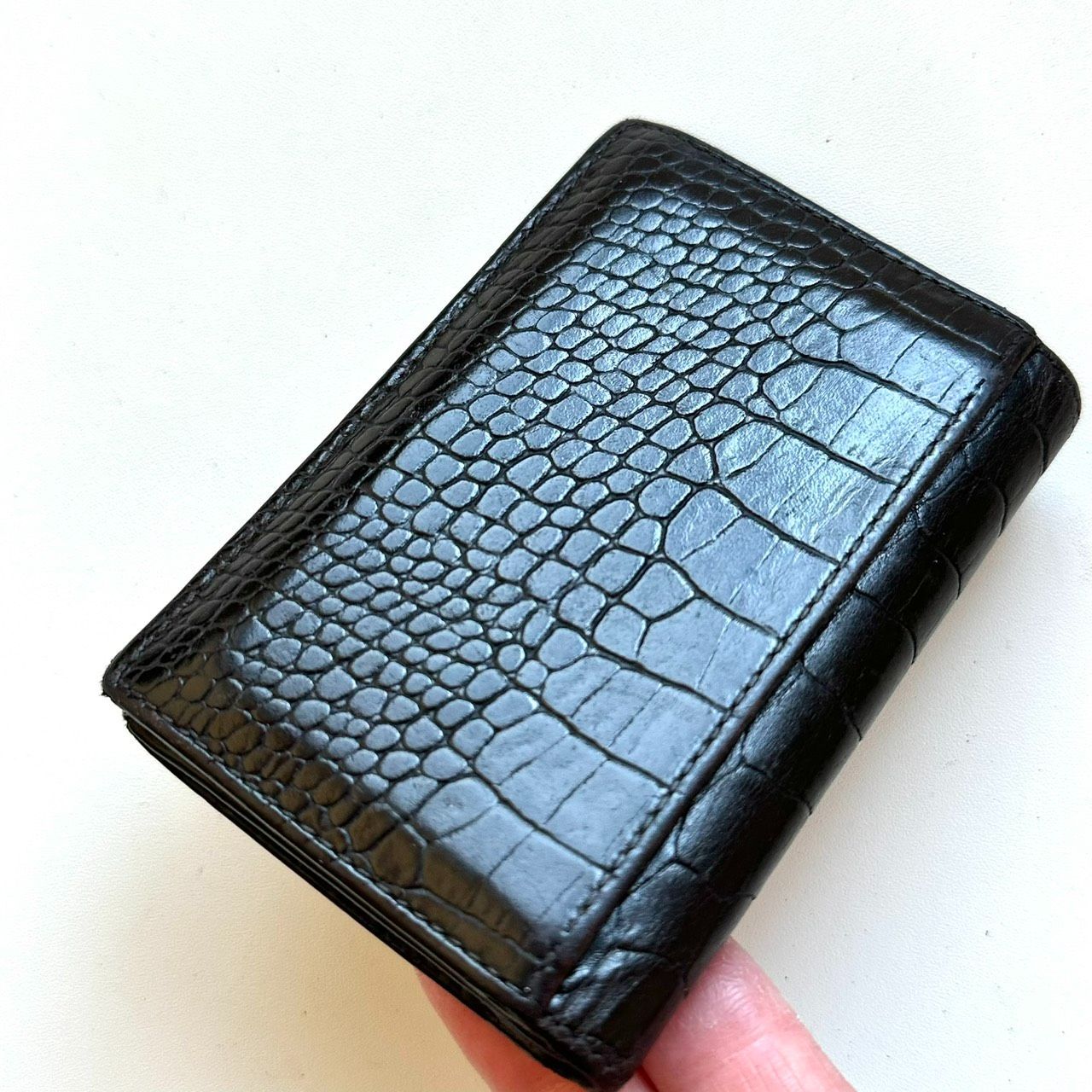 モンブラン Mont Blanc 名刺入れ カードケース クロコ型押し - メルカリ