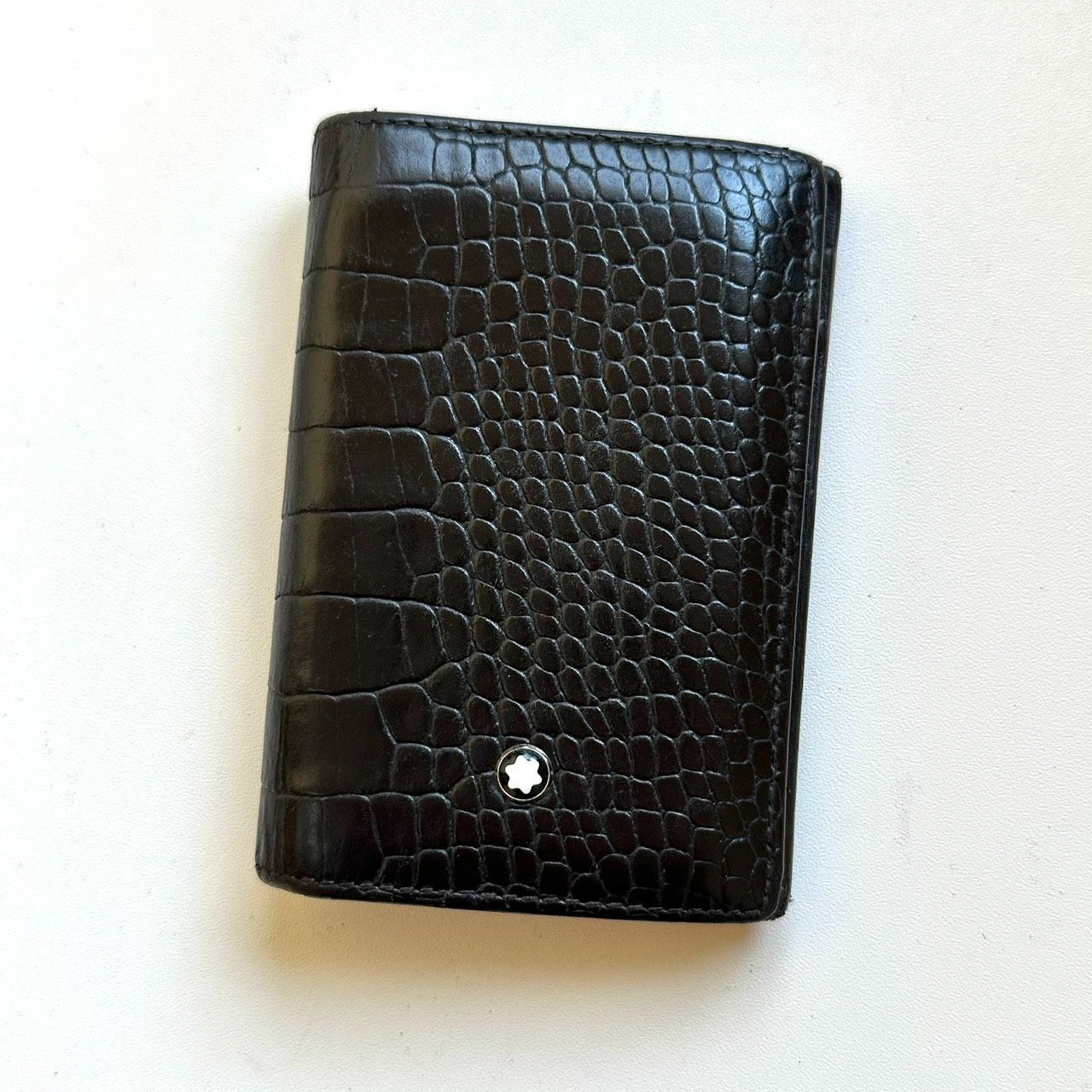 モンブラン Mont Blanc 名刺入れ カードケース クロコ型押し - メルカリ