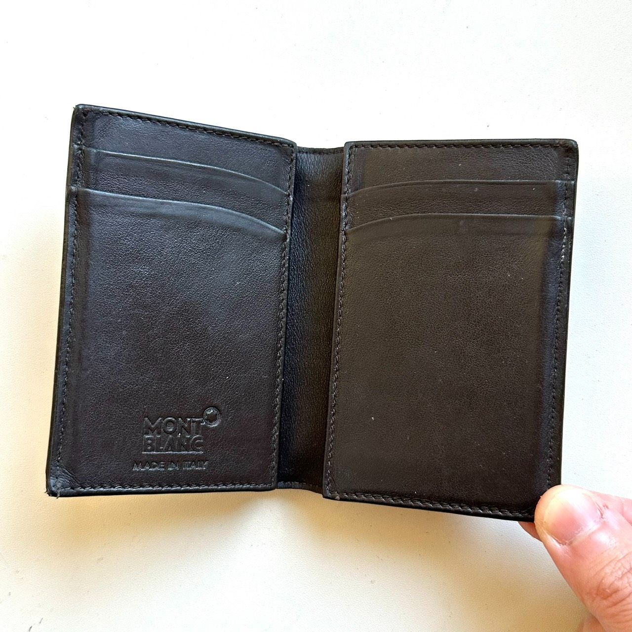 G G　MONT BLANC モンブラン　ダークブルー 名刺入れ MONTBLANC/モンブラン名刺入れ モンブラン カードケース 名刺入れ