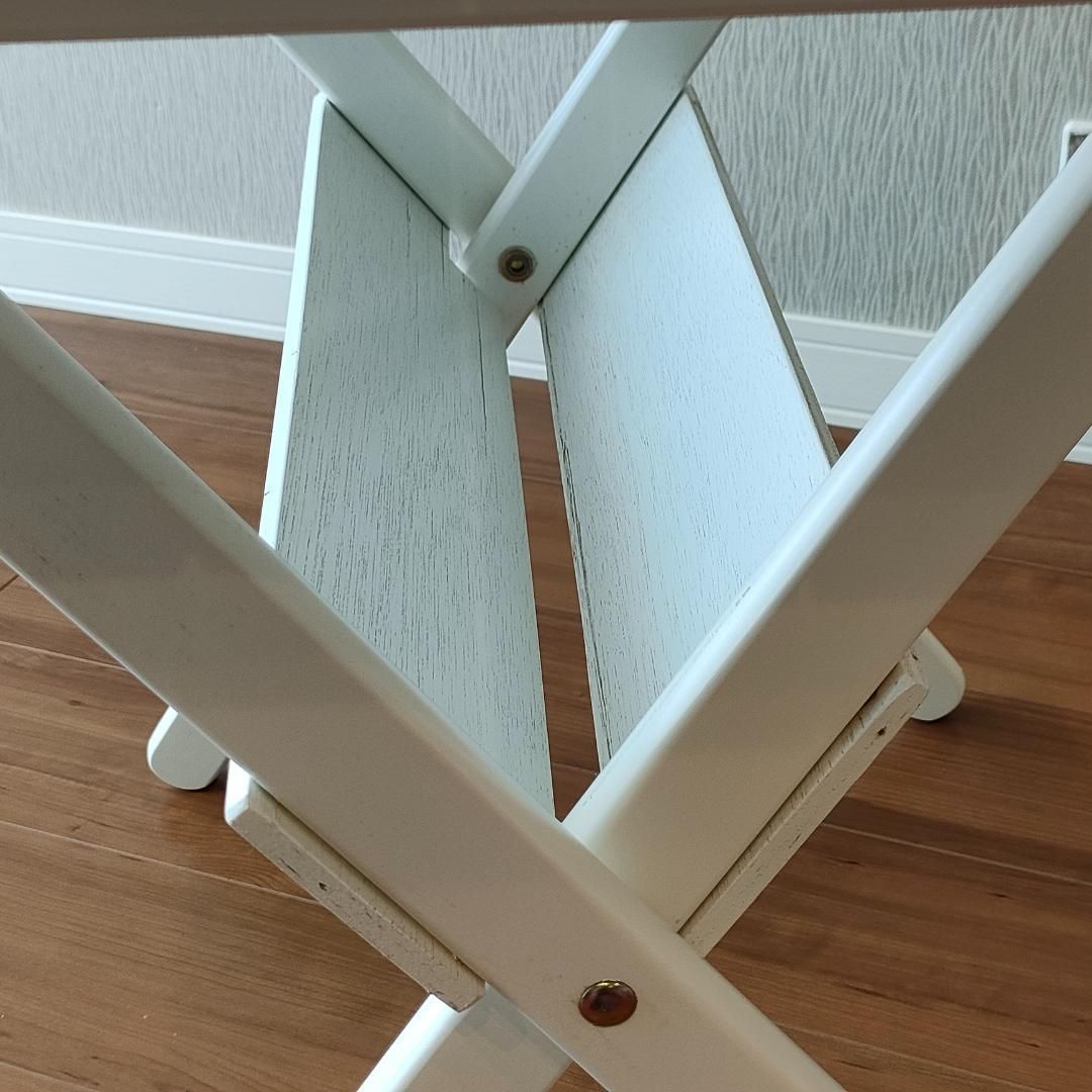 天然木　ブナ材　ヒカリ　折りたたみテーブル チェアセット　ホワイト 天然木 ブナ材 ヒカリ 折りたたみテーブル チェアセット ホワイト