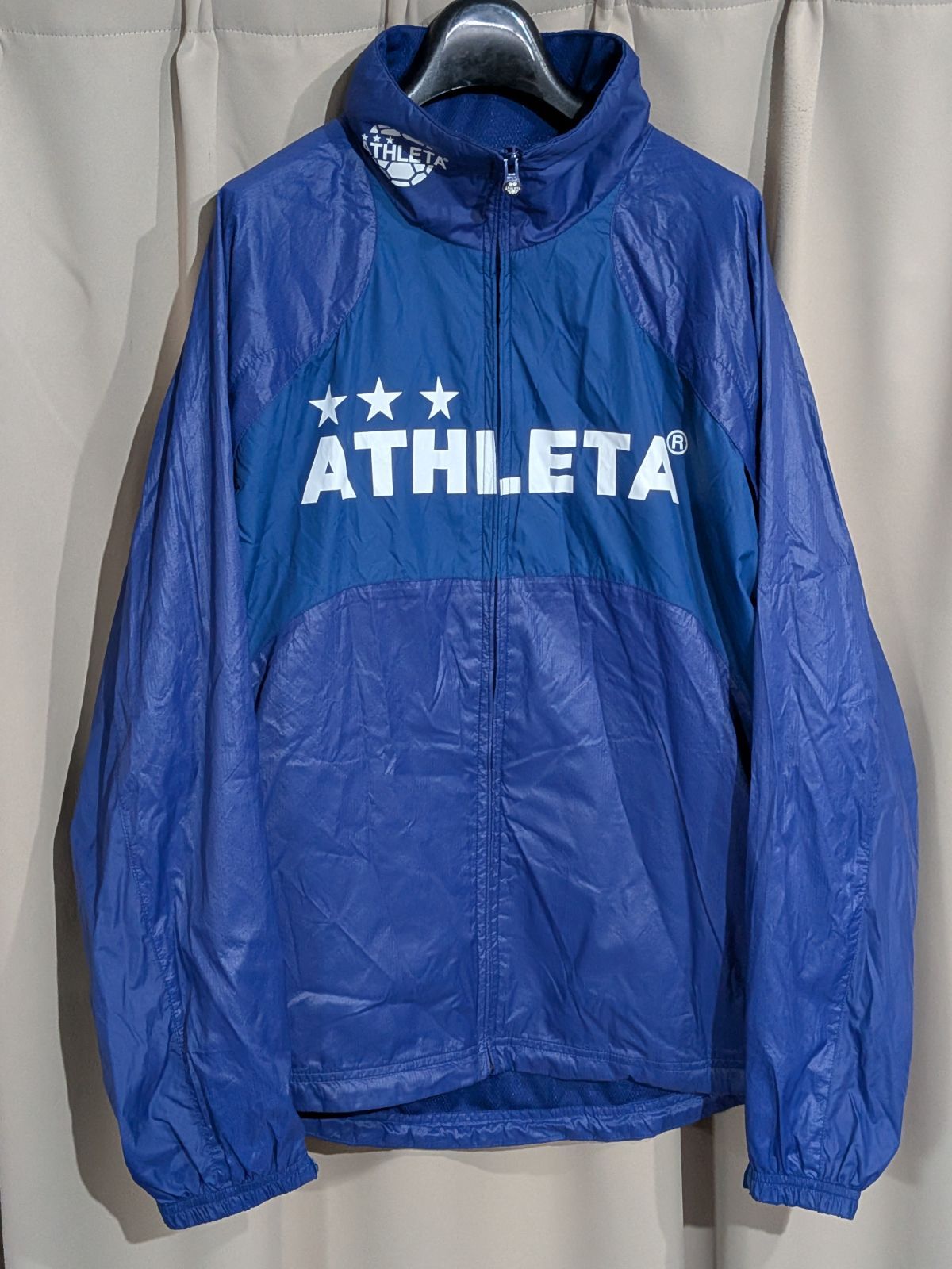 アスレタ ATHLETA ウィンドブレーカー ジャケット M 青 - メルカリ