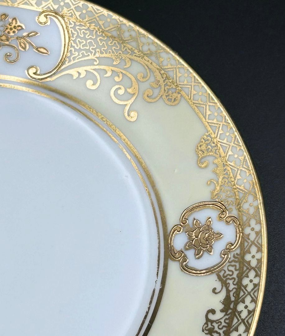 希少】オールドノリタケ（ソーサー＆プレート）マルキ印 里帰り