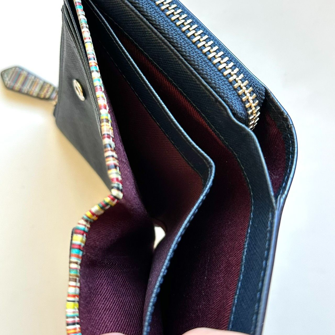 未使用保管品✨ポールスミス　折り財布　ジップストローグレイン2 紺　付属品 楽天市場】ポールスミス ジップストローグレイン 2つ折り財布の通販