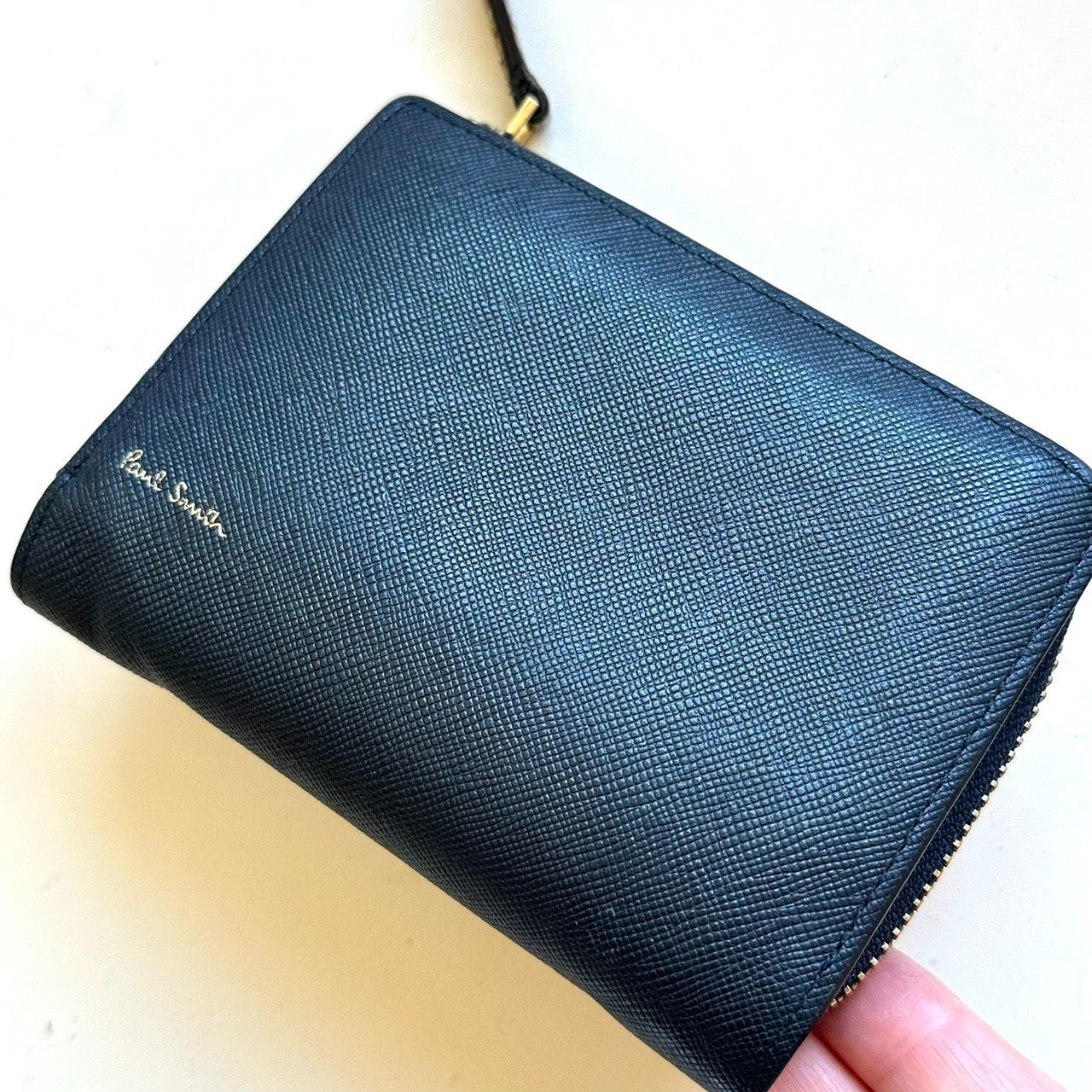 未使用保管品✨ポールスミス　折り財布　ジップストローグレイン2 紺　付属品 楽天市場】ポールスミス ジップストローグレイン 2つ折り財布の通販
