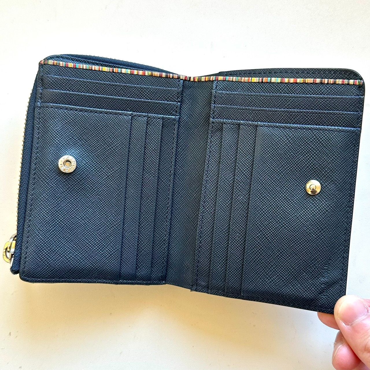 ポールスミス Paul Smith 二つ折り財布 ジップストローグレイン2