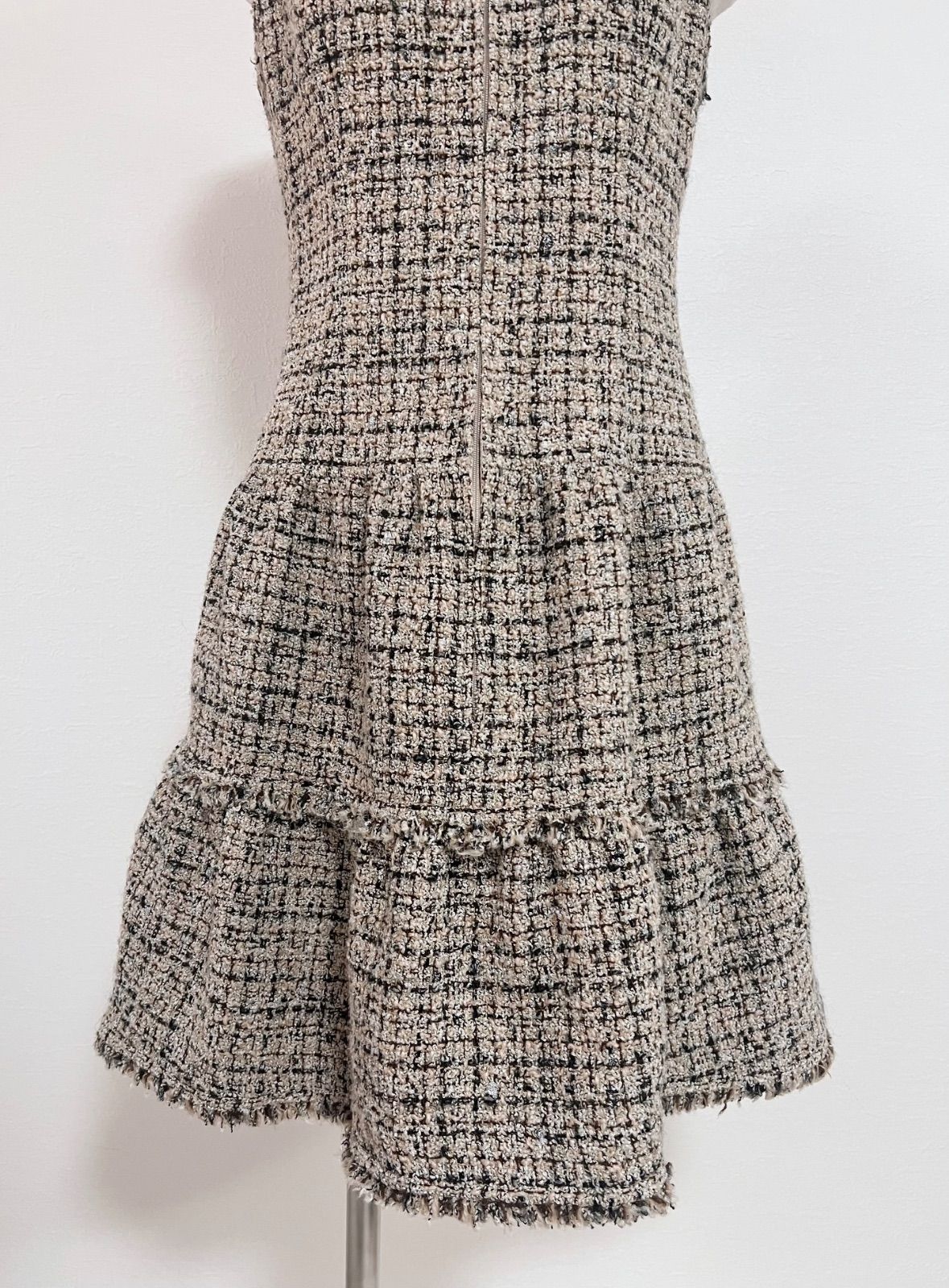 Rene ルネ ワンピース 36 Tissue社製 ツイード カメリア - メルカリ