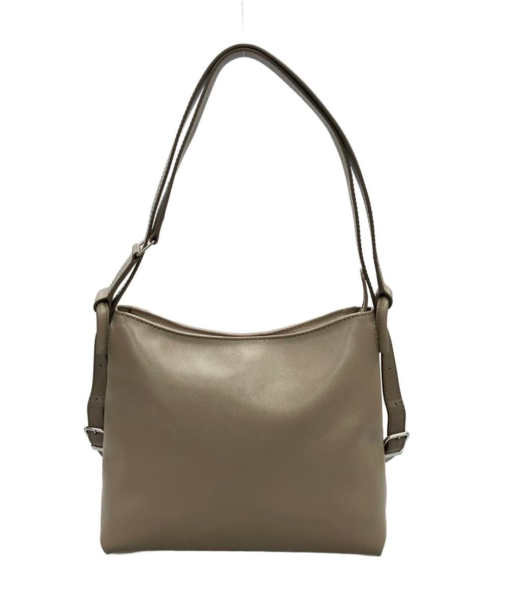 極美品✨マザーハウス ソラ M 2way ショルダーバッグ グレーベージュ 極美品✨マザーハウス ソラ M 2way ショルダーバッグ グレーベージュ