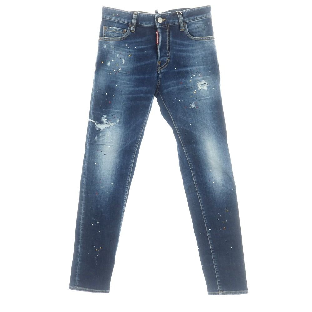 新品】ディースクエアード DSQUARED2 REGULAR JEAN ペイント加工  