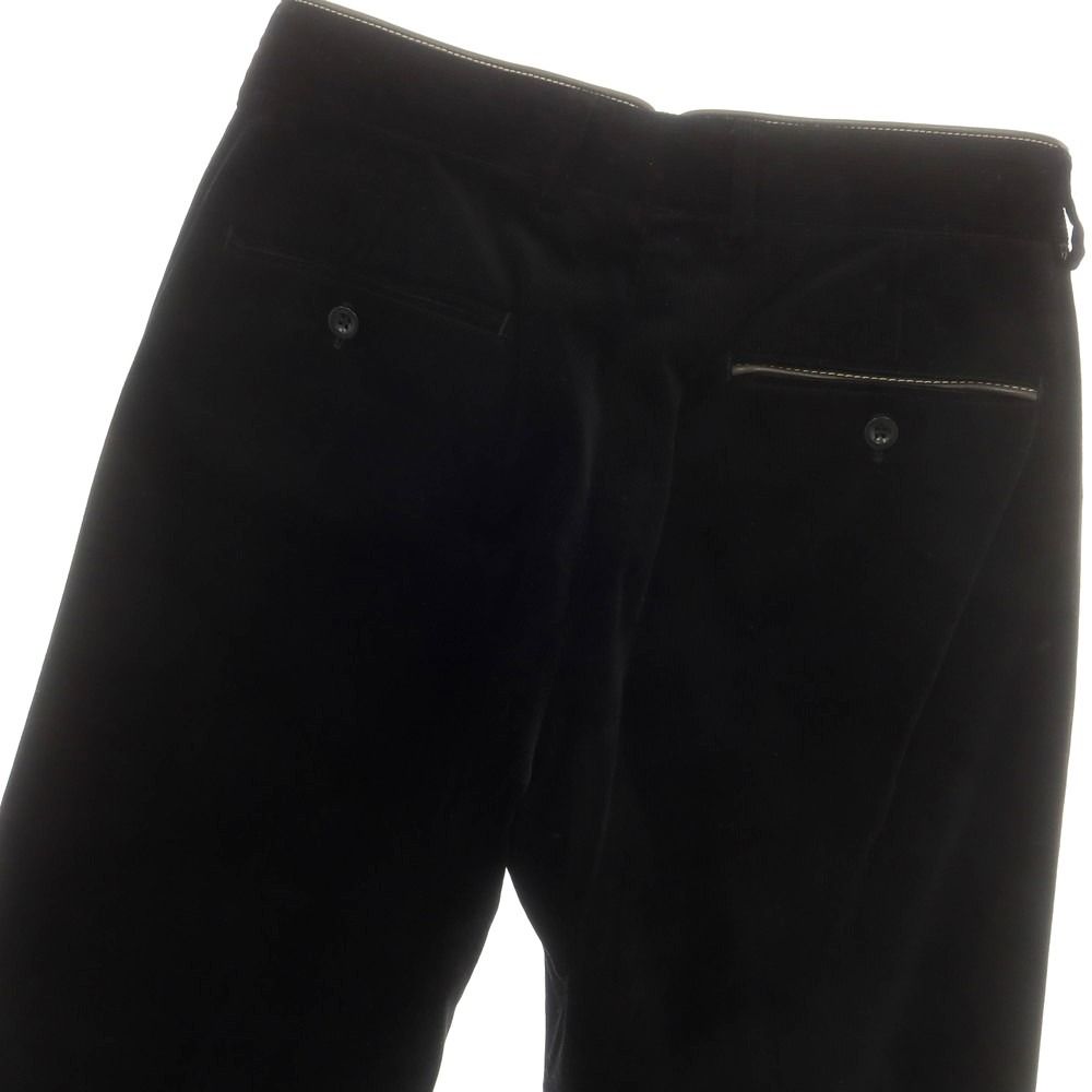 エルメス　HERMES (50) コーデュロイ　スラックス　トラウザーパンツ　黒 エルメス HERMES (50) コーデュロイ スラックス トラウザーパンツ 黒