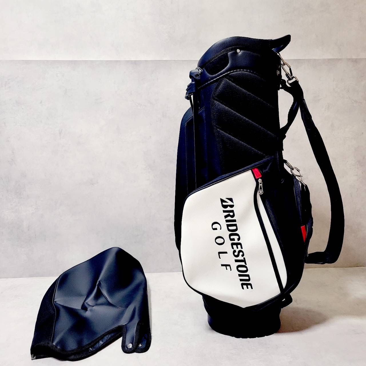 BRIDGESTONE ブリヂストン プロモデル スタンド式 キャディバッグ 良品】BRIDGESTONE ブリヂストン プロモデル 9型 スタンド式 キャディ