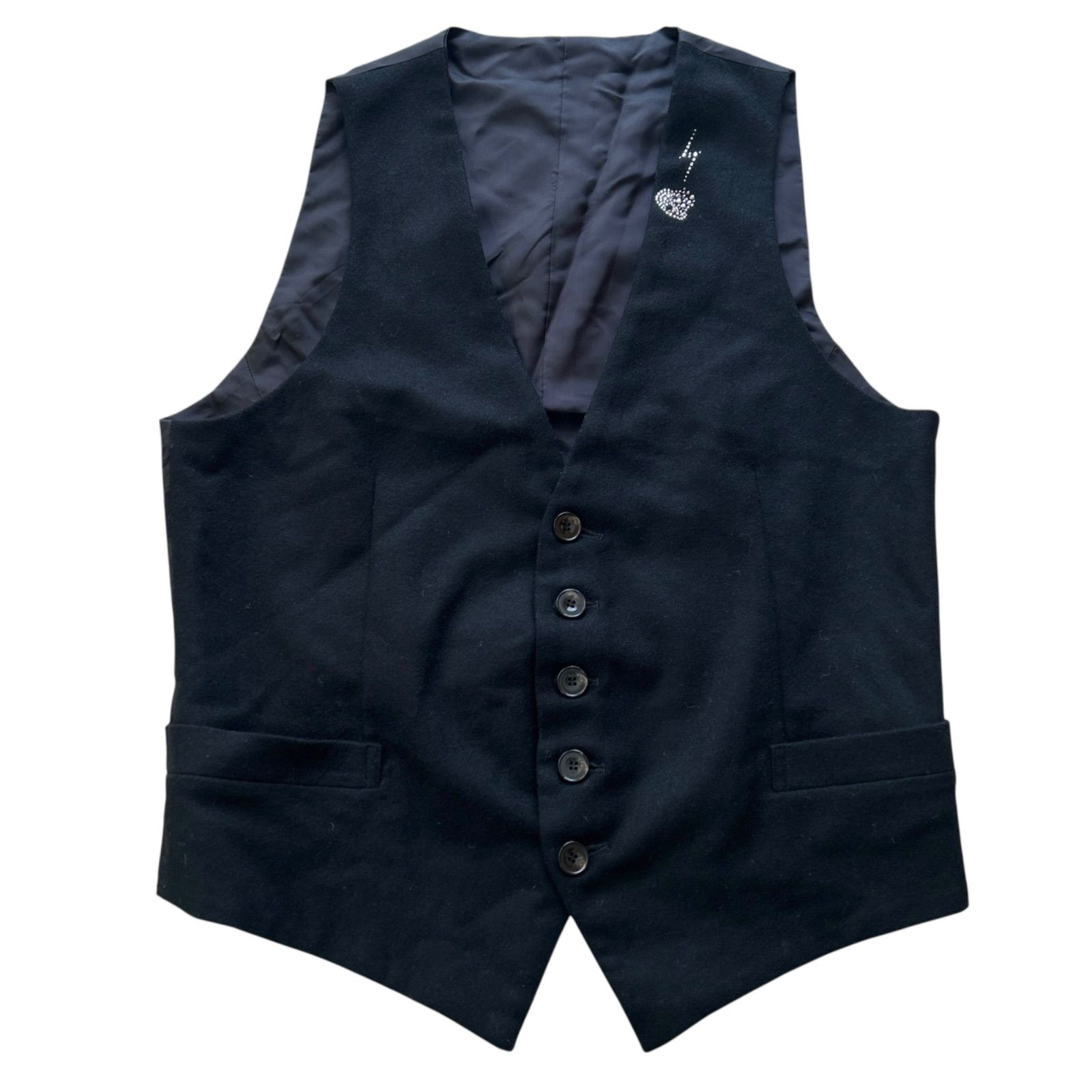 フランシストモークス　ジレ FranCisT_MOR.K.S フランシストモークス ベスト ジレ ブラック ライン