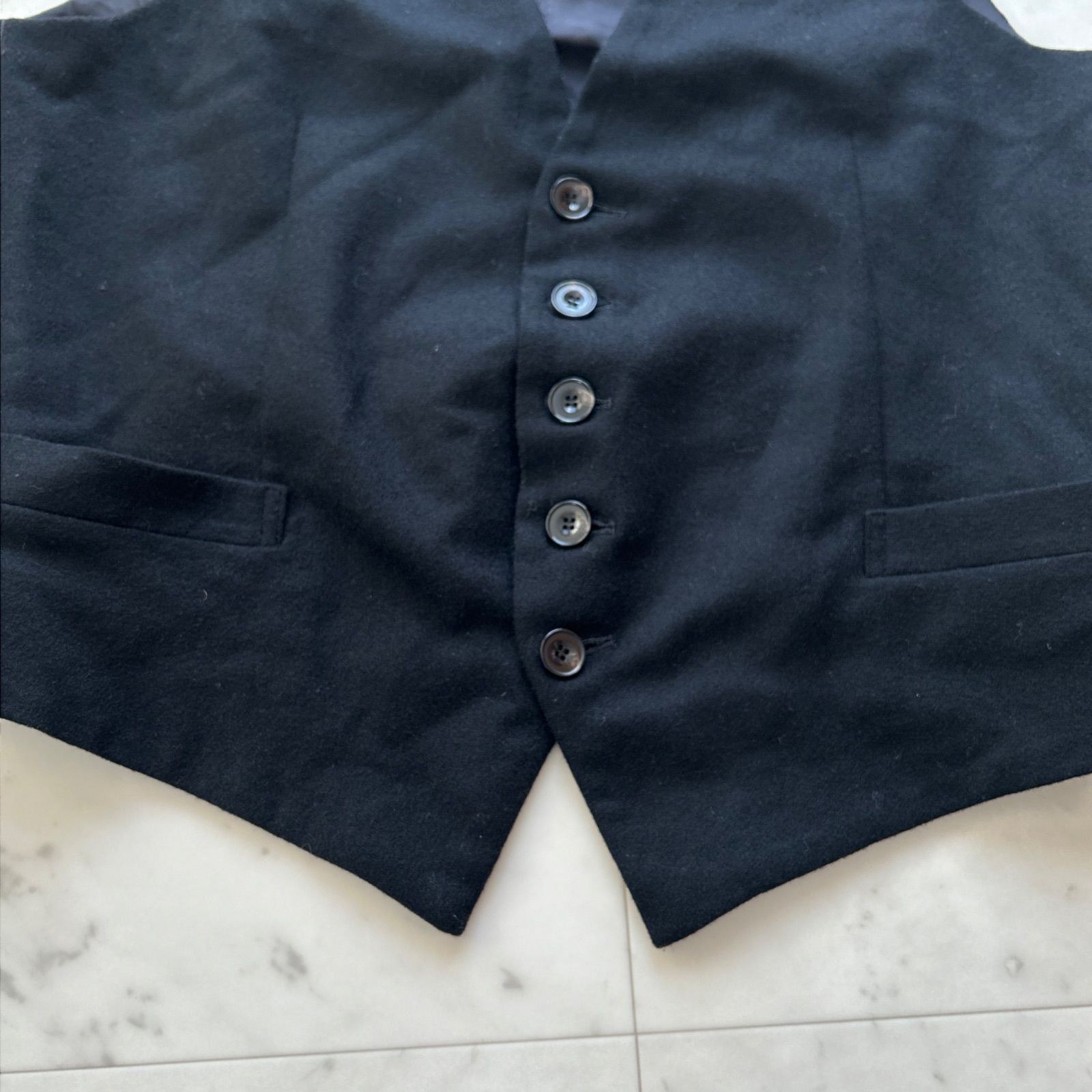 FranCisT_MOR.K.S フランシストモークス ベスト ジレ ブラック ライン