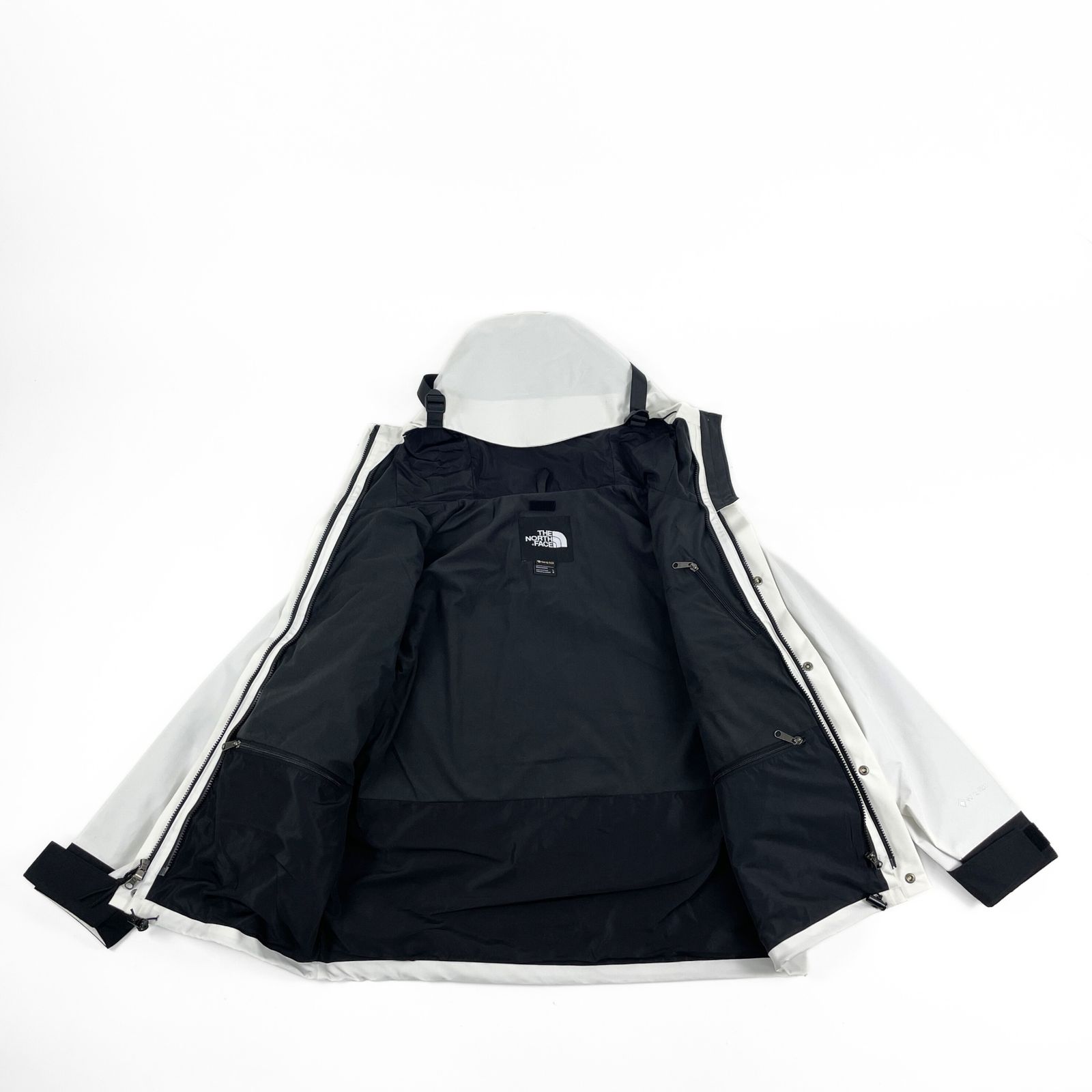 ノースフェイス　マウンテンパーカーGORE-TEX【black×White】 North Face Men's GORE-TEX GTX Mountain Jacket - White/Black SIZE