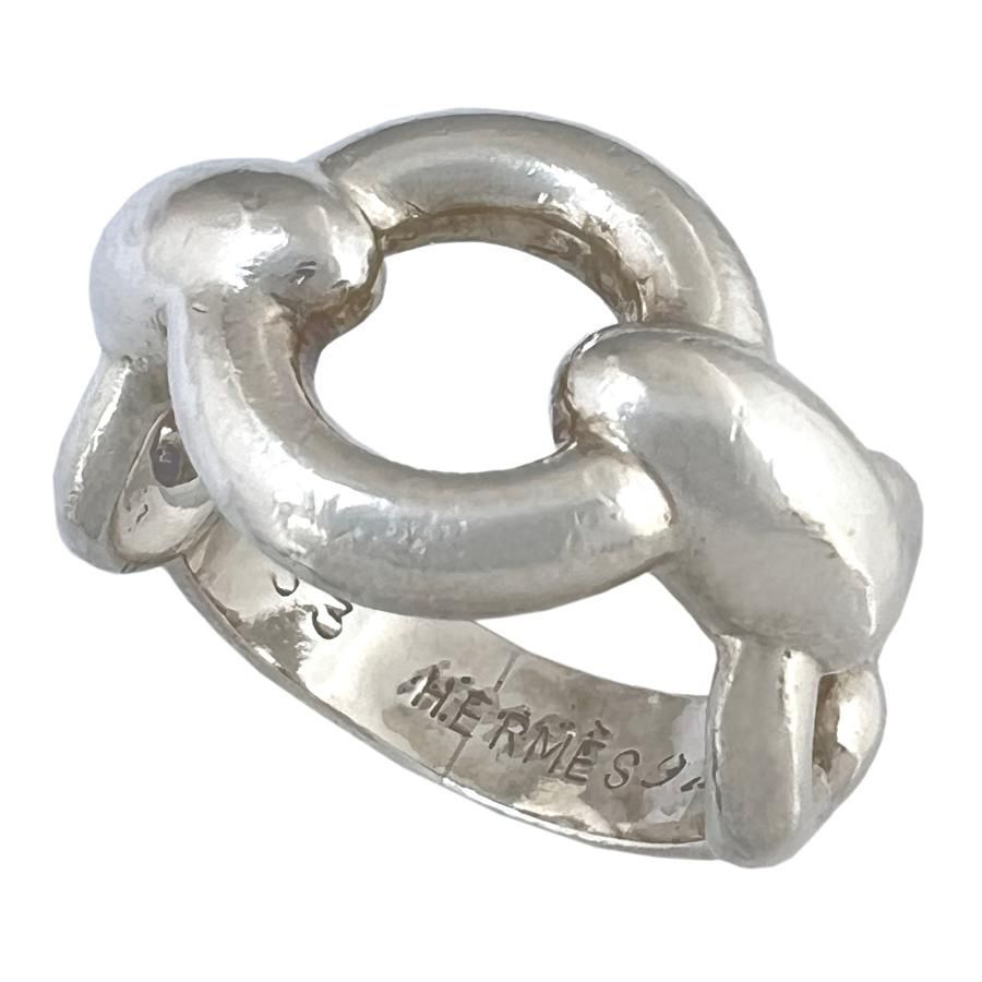 HERMES エルメス リング ヴィンテージ 925 3連 ホースビット 53