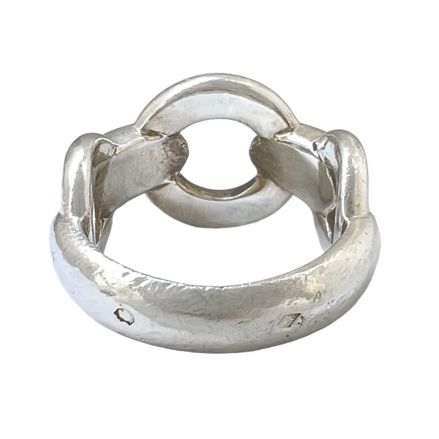 HERMES　ヴィンテージ　925　3連　ホースビット　53　オールド　リング HERMES エルメス リング ヴィンテージ 925 3連 ホースビット 53