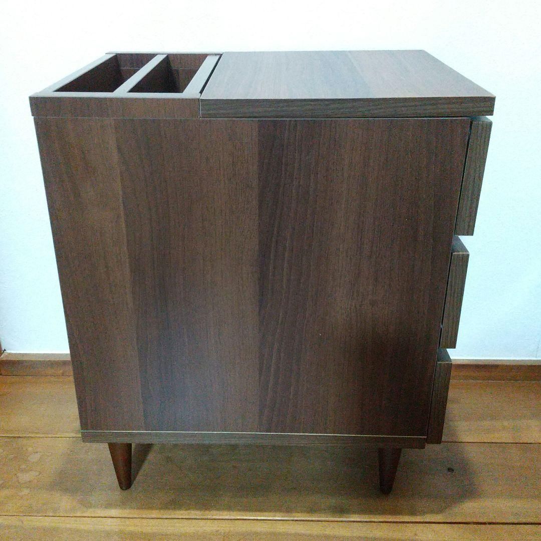 木製 サイドチェストテーブル ベッドサイドテーブル チェスト 北欧