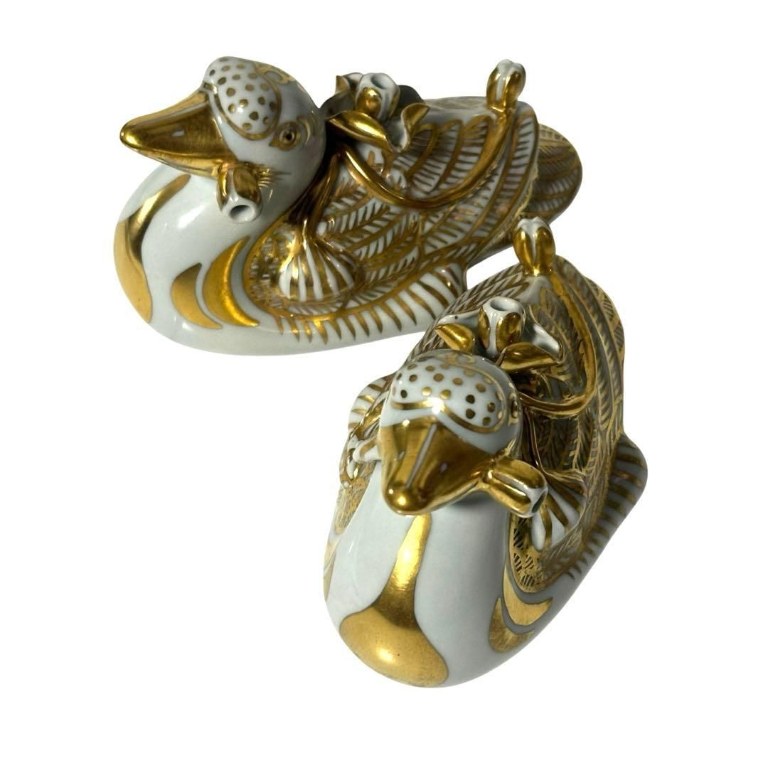 中古】陶器製アヒルの置物 2個セット 九谷焼？ - メルカリ