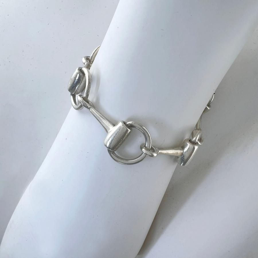 GUCCI グッチ ブレス ホースビット ヴィンテージ オールド 6リンク SV