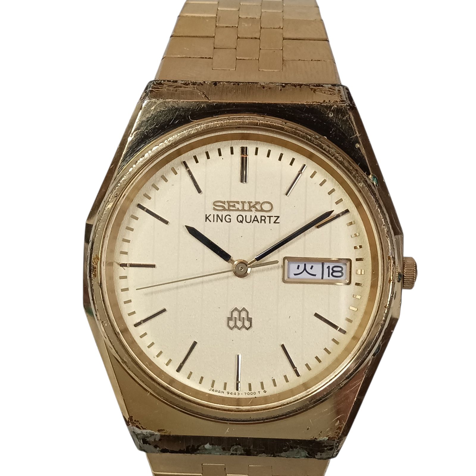 稼働 良品】1118-1 SEIKO KING QUARTZ セイコー キングクォーツ ツイン