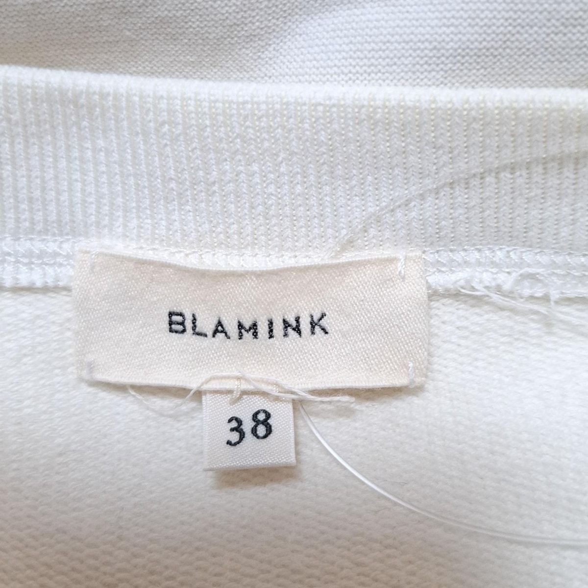 BLAMINK(ブラミンク) トレーナー サイズ38 M レディース - 白×イエロー