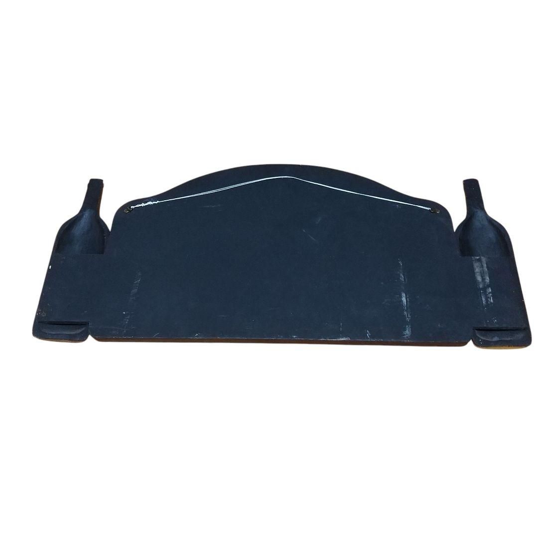 中古】ワイン 木製 パネル 白/赤ワイン 黒板 温度計付き サインボード