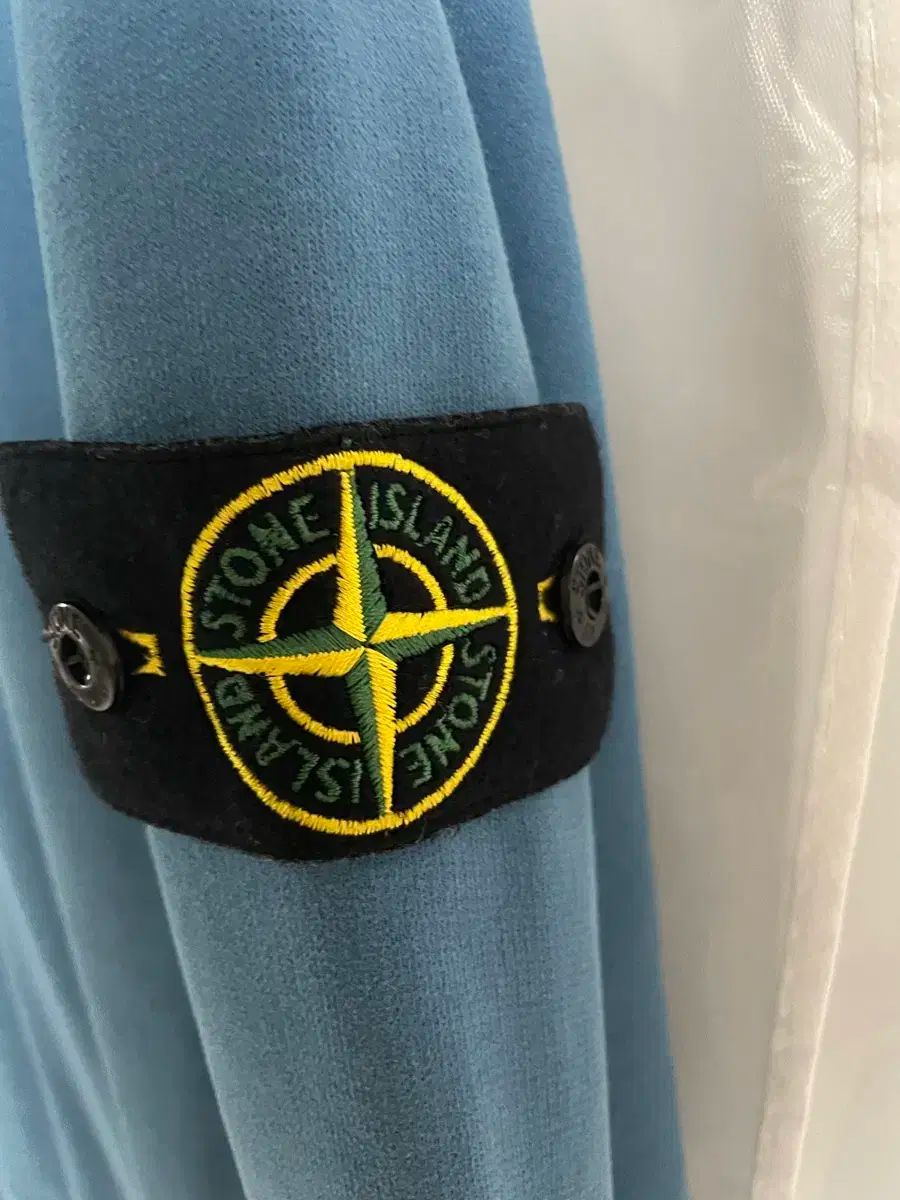 L STONE ISLAND ストーンアイランド ワッペンパッチ スウェット ブルー