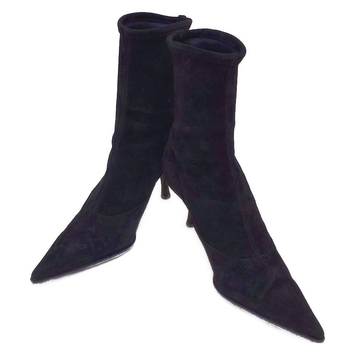 sergio rossi(セルジオロッシ) ショートブーツ 36 1/2 レディース - 黒