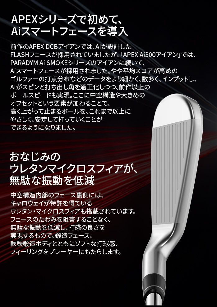 callaway キャロウェイ APEX エーペックス Ai300 アイアンセット 6本
