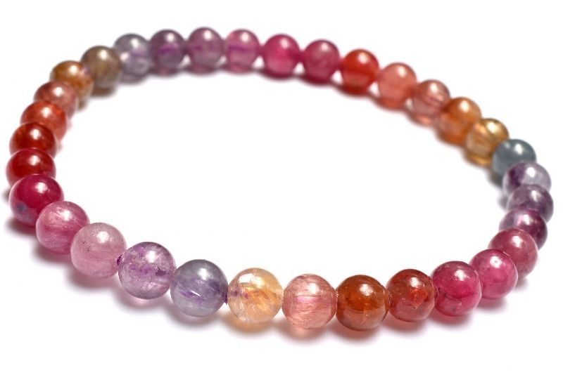 ⭕️週末値下げ⭕️新品未使用♡天然石ブレスレット♡まとめ売り♡ No.1450 ○* 赤系内包物入り水晶 デザイン ブレスレット ○* 天然石