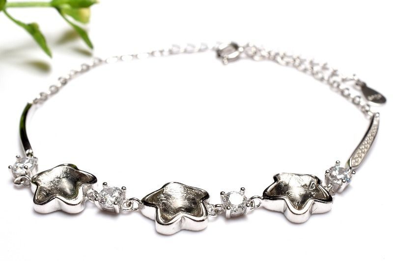 1点物】シルバー925 メテオライト(アルタイ隕石) 8x8mm シルバー