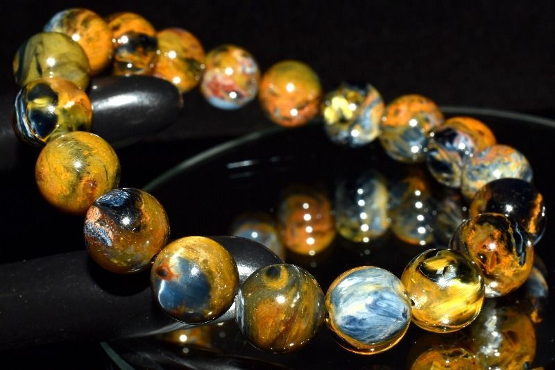 【新入荷】ブルーピーターサイトブレス10㎜（新品未使用）油絵　シャトヤンシー 新入荷】ブルーピーターサイトブレス10㎜（新品未使用）油絵