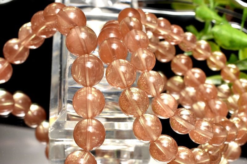 透明◇カラーチェンジ アンデシン 6.5mm ブレスレット 1個売り