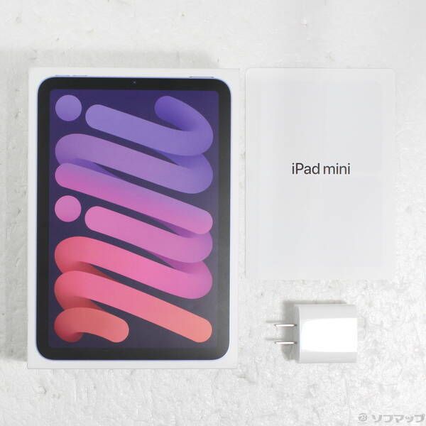 品〕 iPad mini 第6世代 64GB パープル MK7R3J／A Wi-Fi【348