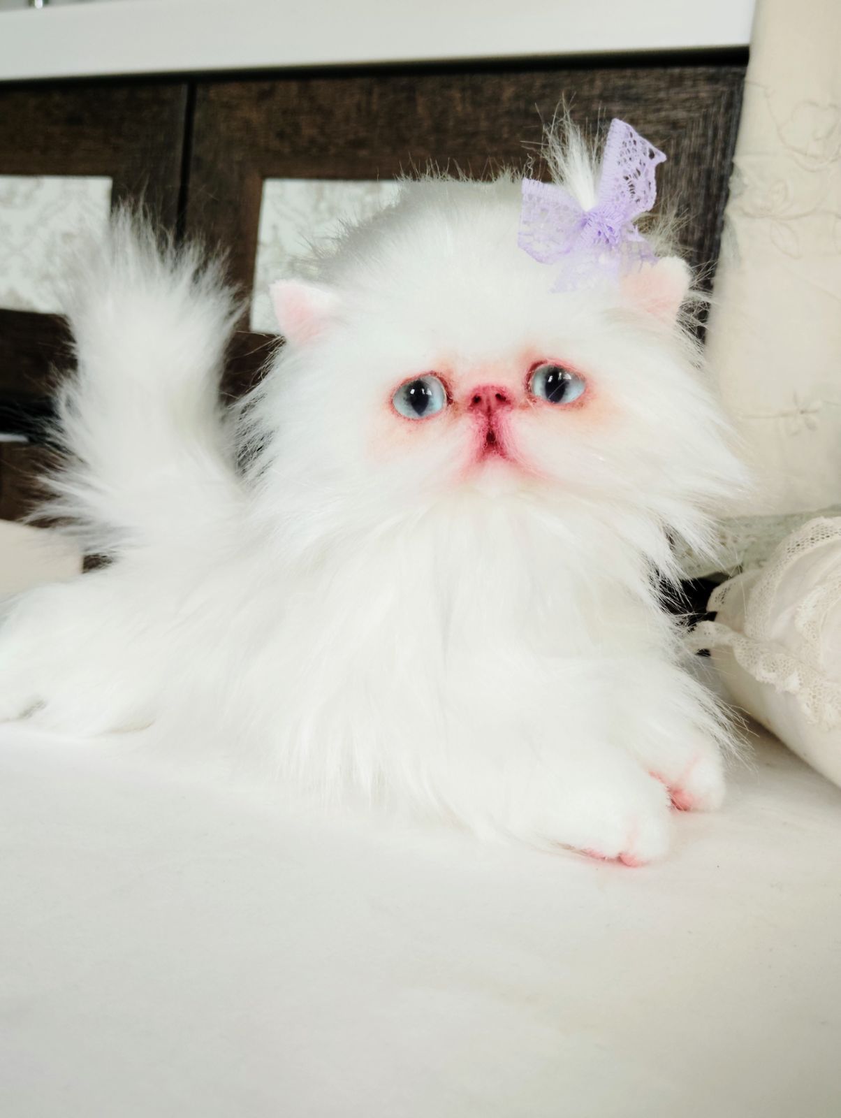 エキゾチックロングヘア♡一歳の子猫ちゃん♡美人さん♡アートドール♡ぬいぐるみ♡ エキゾチックロングヘア♡一歳の子猫ちゃん♡美人さん♡アートドール