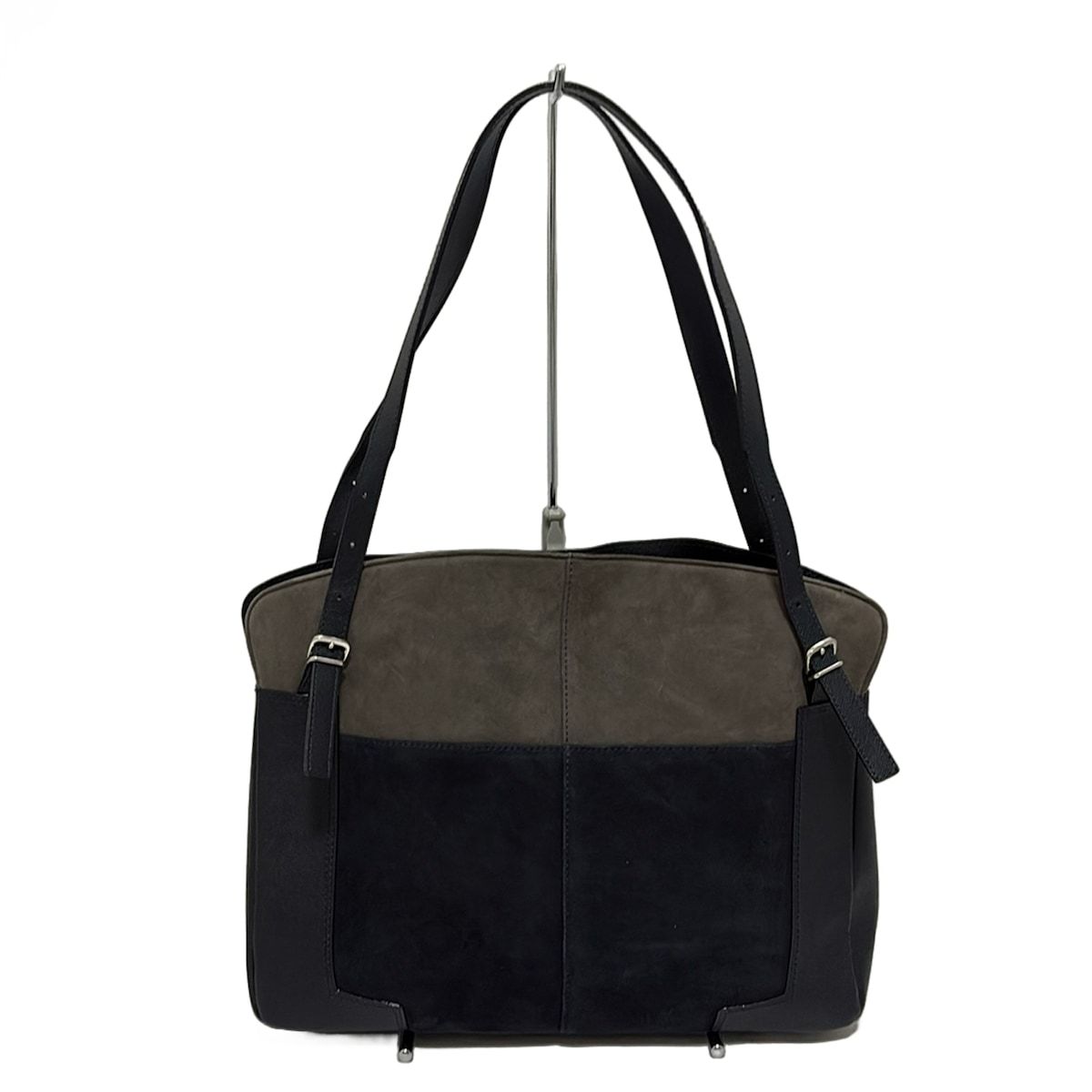 ＊美品＊GINZA Kanematsu ビジネスバッグ GINZA Kanematsu(ギンザカネマツ) トートバッグ - ネイビー×グレー