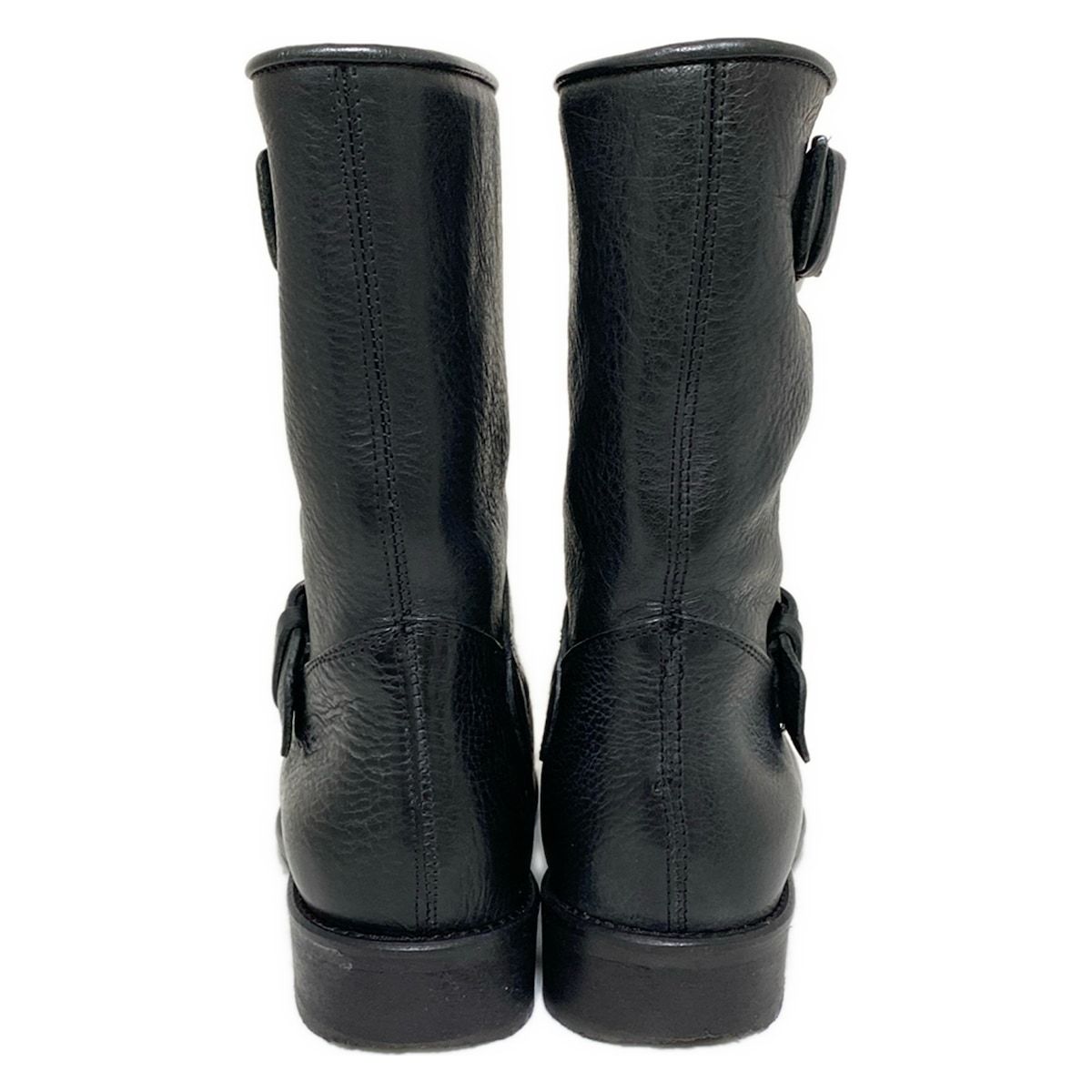 極美品✨ ファビオルスコーニ 【37】 ショートブーツ ブラック レザー ファビオルスコーニ FABIO RUSCONI バックジップスムースレザー