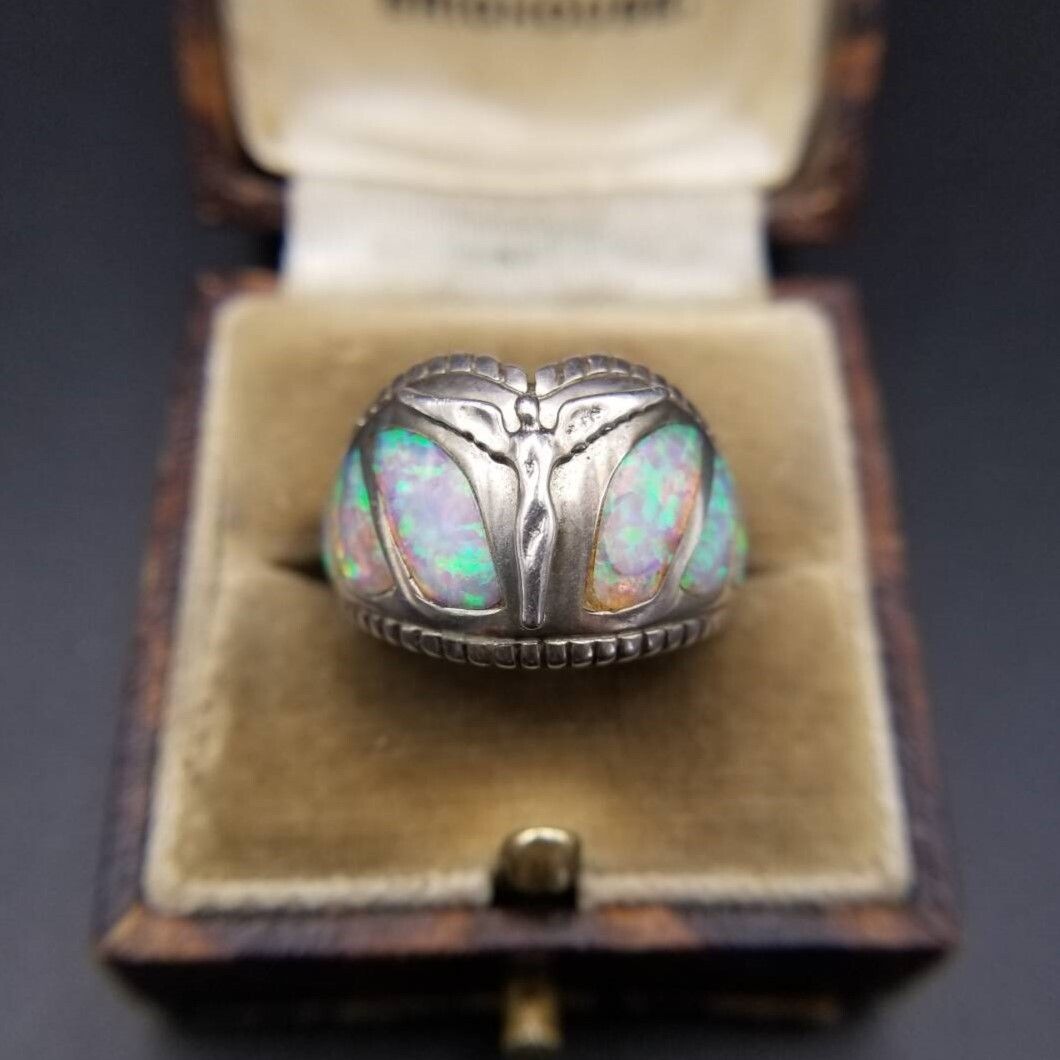 美品 Needles パピオン ストーン リング シルバー ビンテージ アメカジ 美品 Needles パピオン ストーン リング シルバー ビンテージ アメカジ