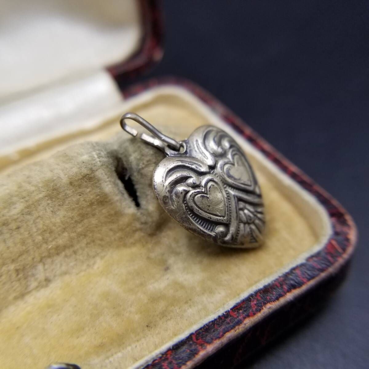 WWII期 ヴィンテージ スウィートハートジュエリー アールヌーヴォー