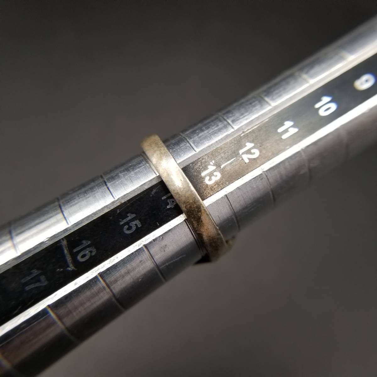 ロープと四つ葉のクローバー 透かし 925 シルバー ヴィンテージ オーバル リング 銀 指輪 Lucky