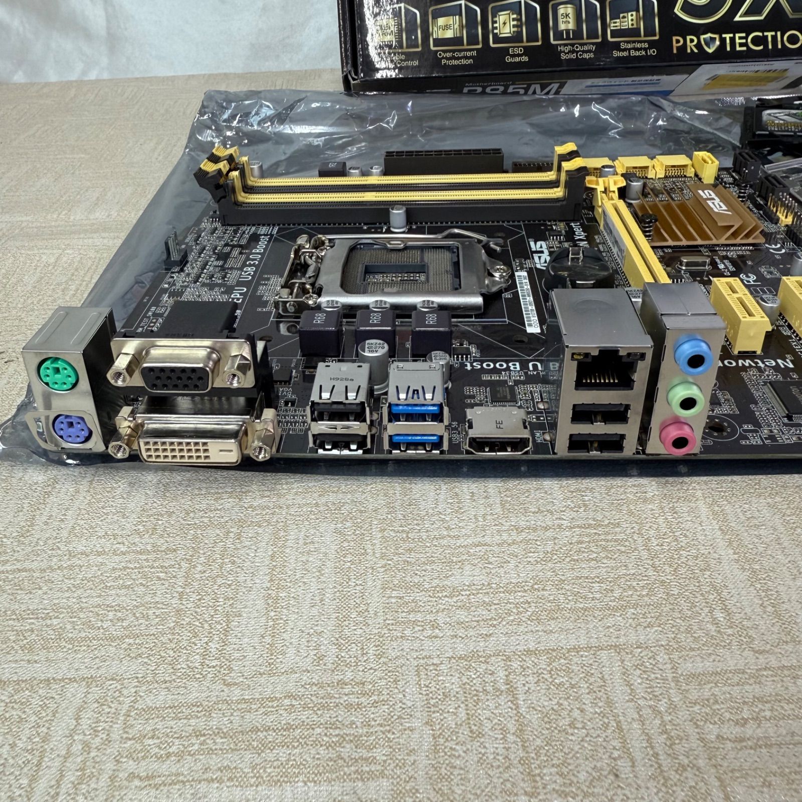 マザーボード ASUS B85M-G ASUS 【中古】ASUS製 MicroATXマザーボード B85M-G LGA1150 [管理