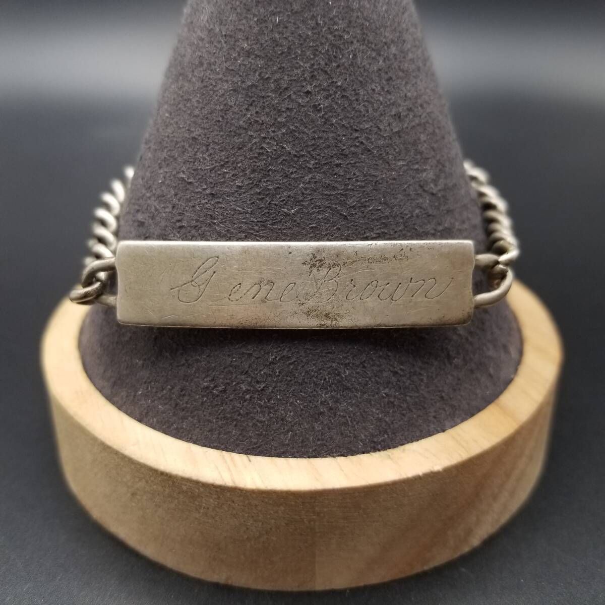 WWII期 IDタグ 長方形プレート 925 シルバー ヴィンテージ