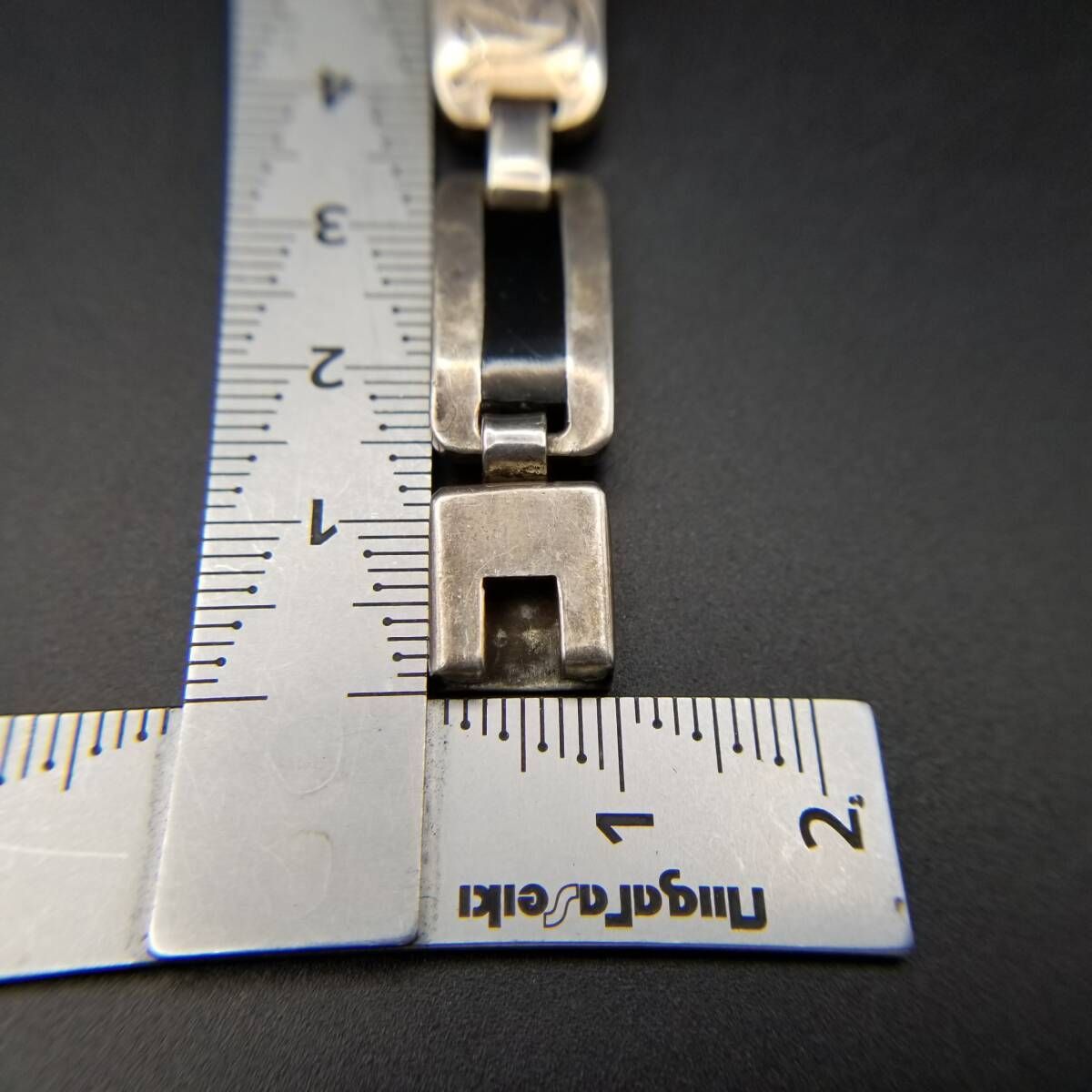 メキシコ 925 シルバー フローラル パネル オニキス インレイ