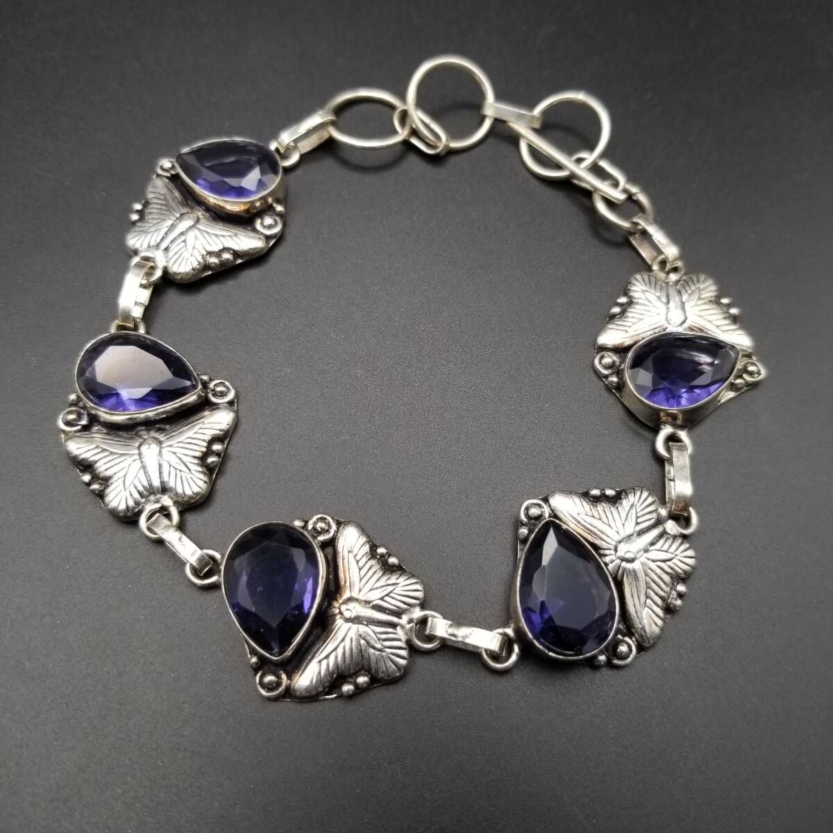 最高峰＊天使の石＊ディープサンタマリアアクアマリン ブレスレット