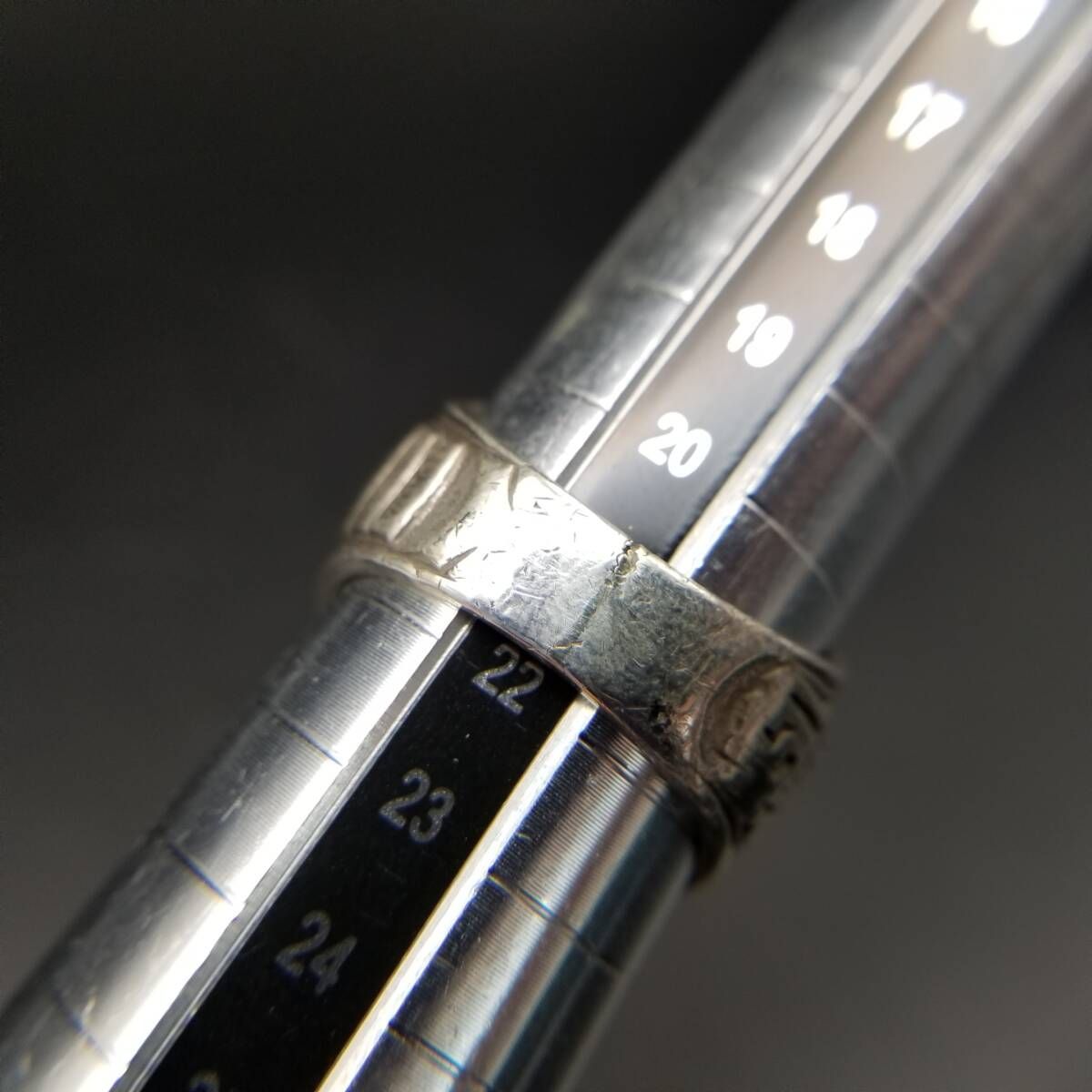 ヴィンテージ バイカーリング シグネット メンズ指輪 フランス紋章 17