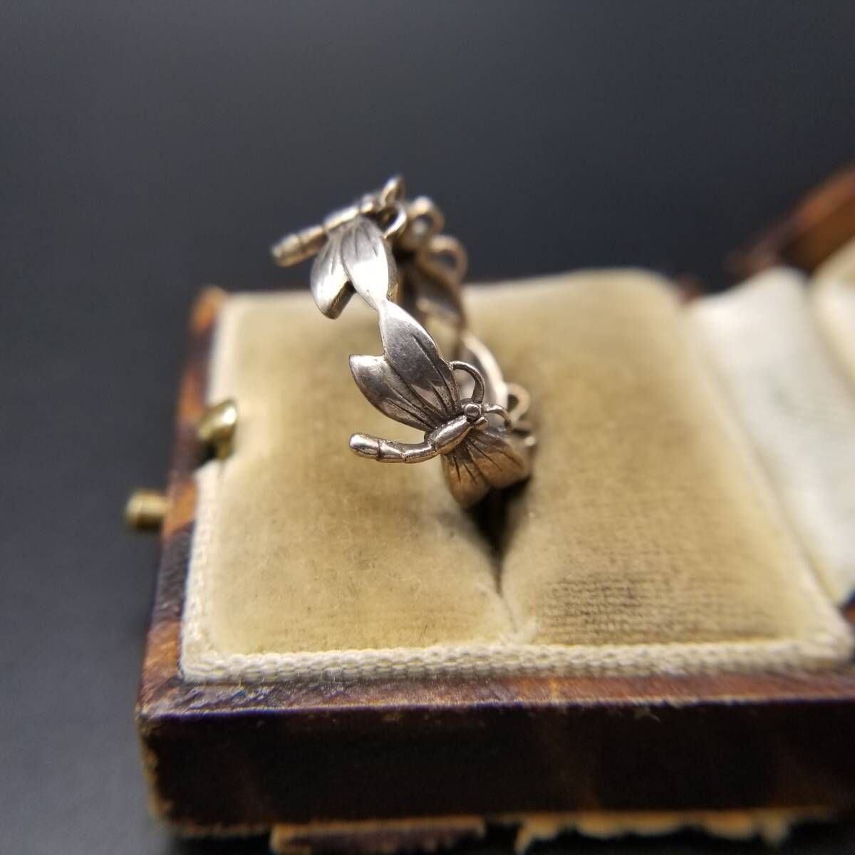 ヴィンテージ リング 銀細工 マルカジット 透かし彫り 立体彫刻4ハート 542 ヴィンテージ リング 銀細工 マルカジット 透かし彫り 立体彫刻4ハート 542