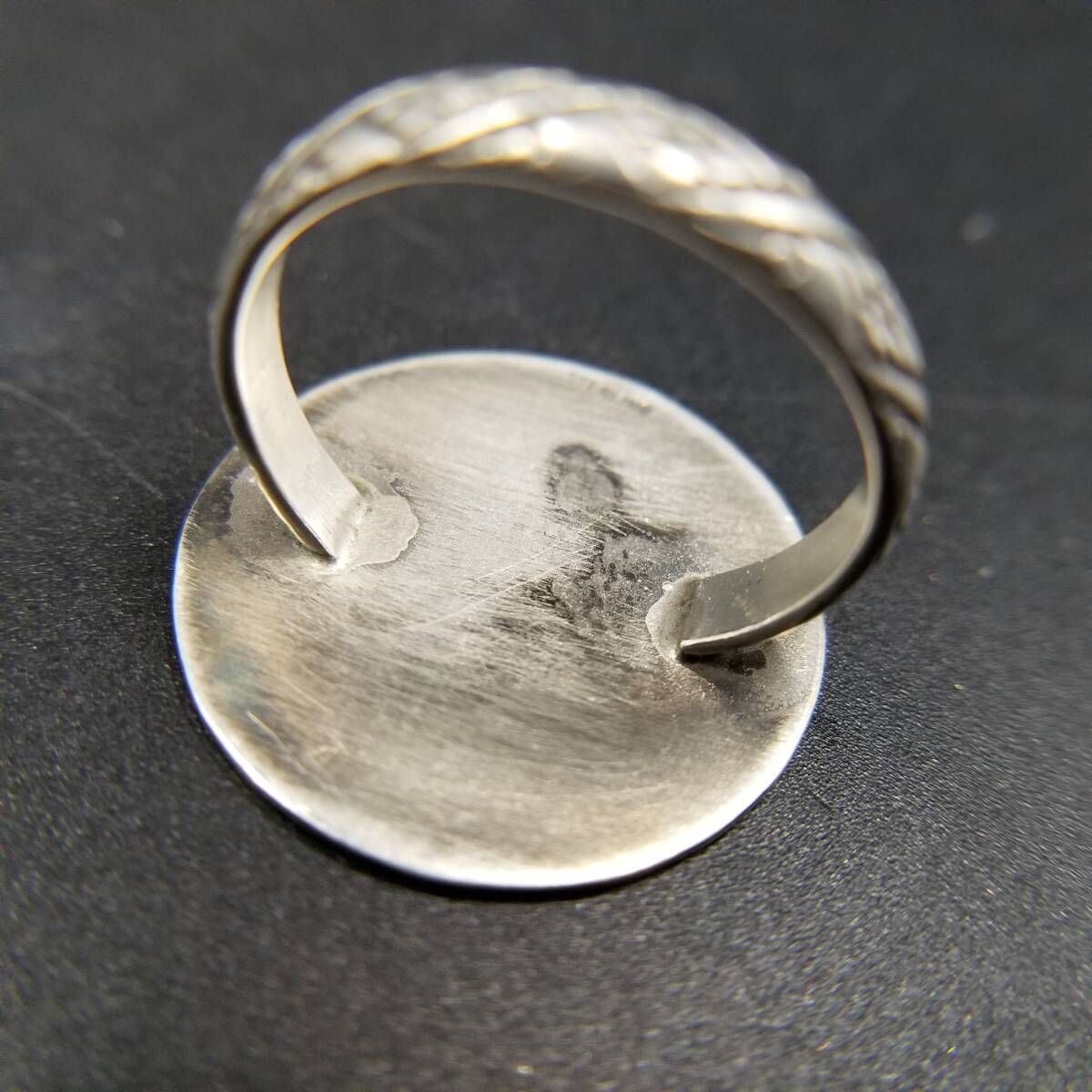 I Love You フローラル バンド 925 シルバー ヴィンテージ ラウンド