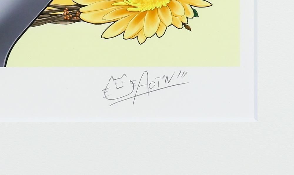 真作】【WISH】西又葵「Mayumi」ミクスドメディア 約12号 大作 直筆