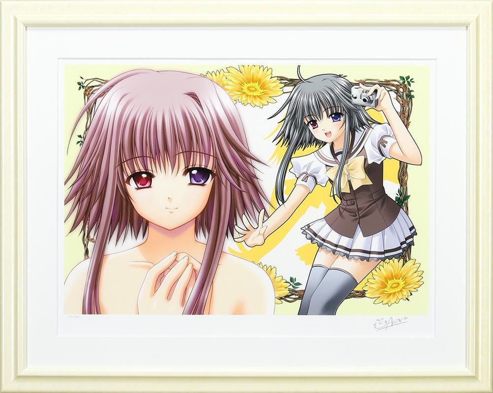 ★西又葵 直筆サイン入り版画 限定70部 美少女メイド ミクスドメディア ☆西又葵 直筆サイン入り版画 限定70部 美少女メイド ミクスドメディア