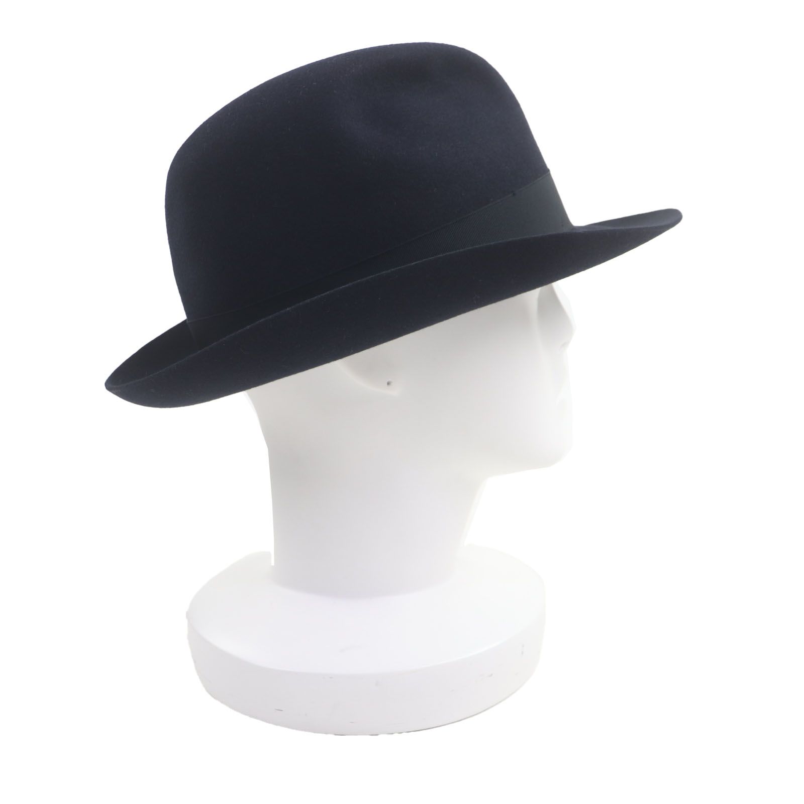 極美品▽Borsalino ボルサリーノ 1857 ウール100% ラビットフェルト